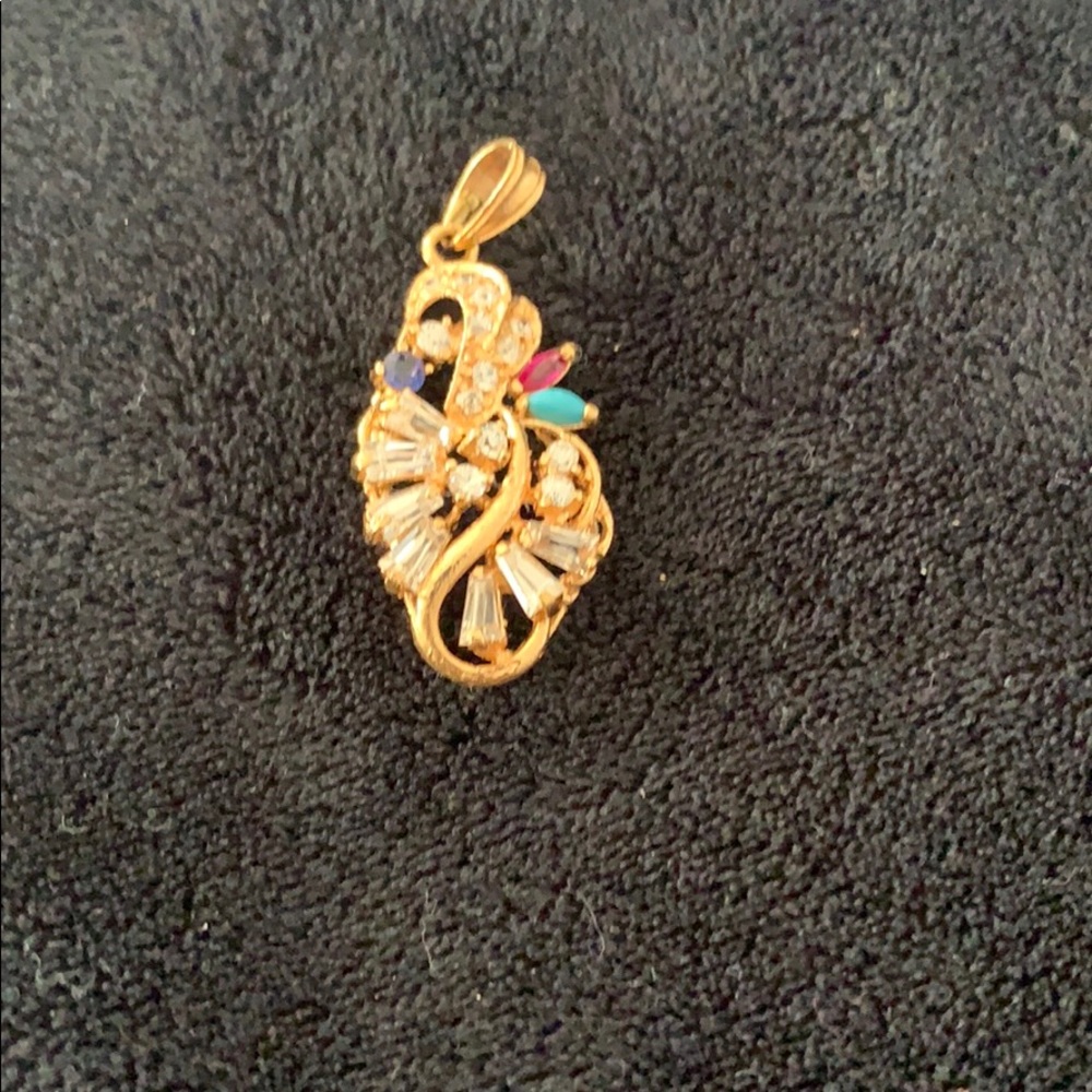 21K gold pendant
